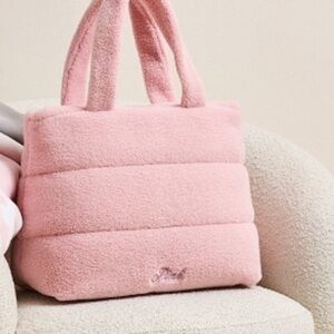 Pink Victoria’s secret’s Sherpa tote